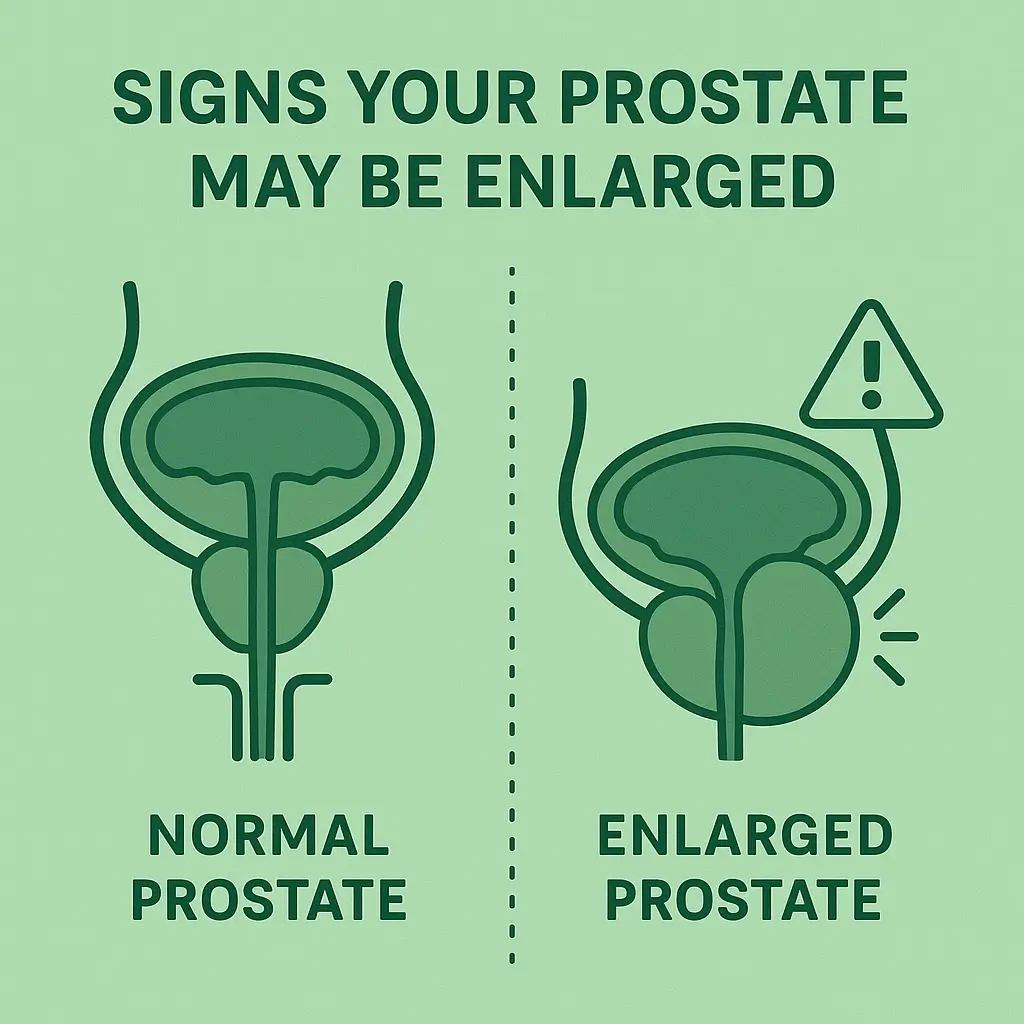 Signs your prostate may be enlarged