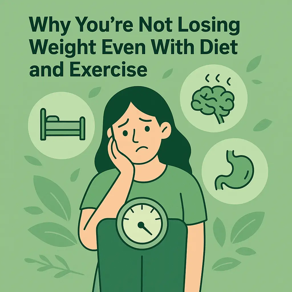 not losing weight with diet and exercise
